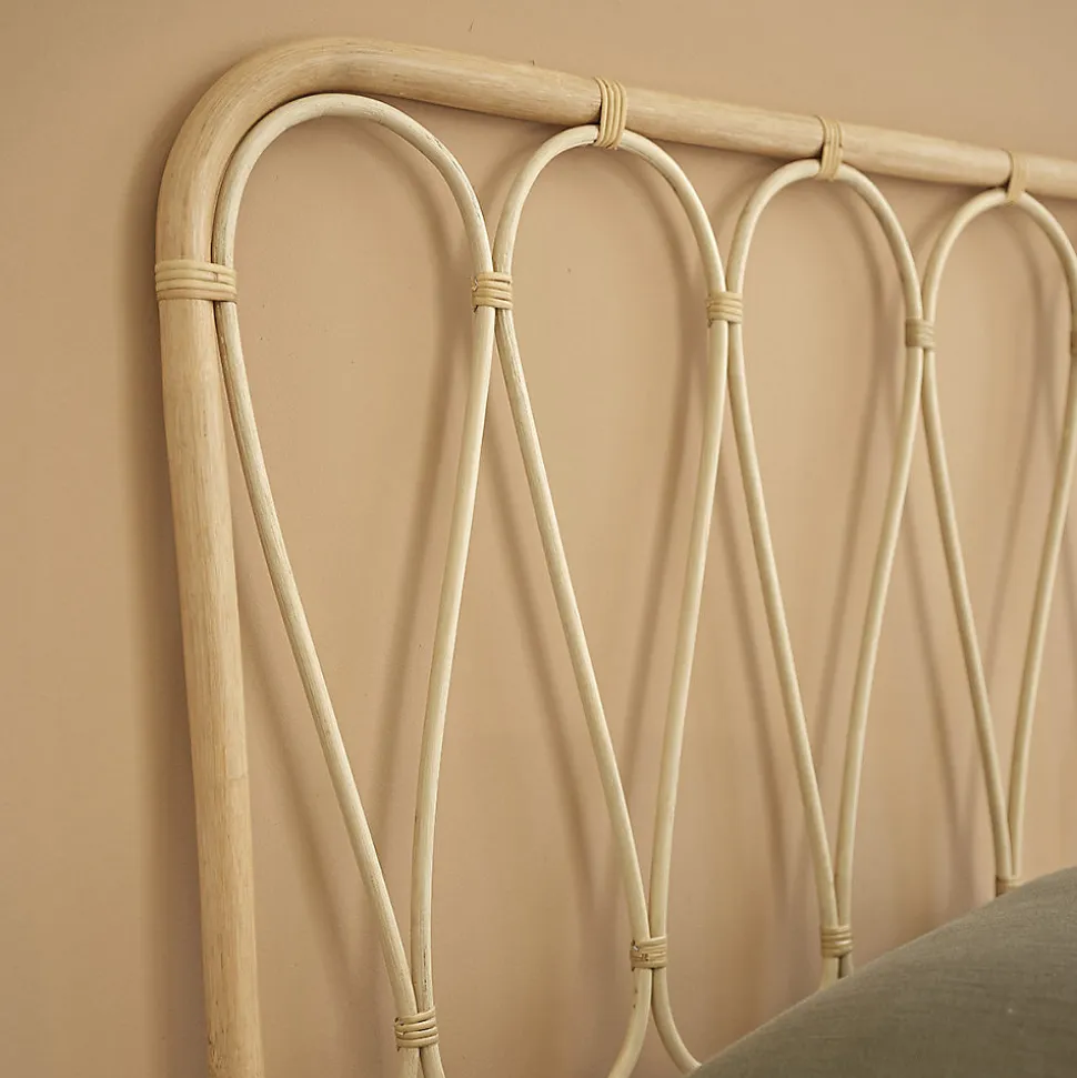 Tête de lit enfant en rotin 90 cm