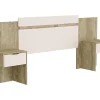 Tête de lit extensible avec chevets - 140/160 cm - Coloris : Naturel et ivoire - PARATI