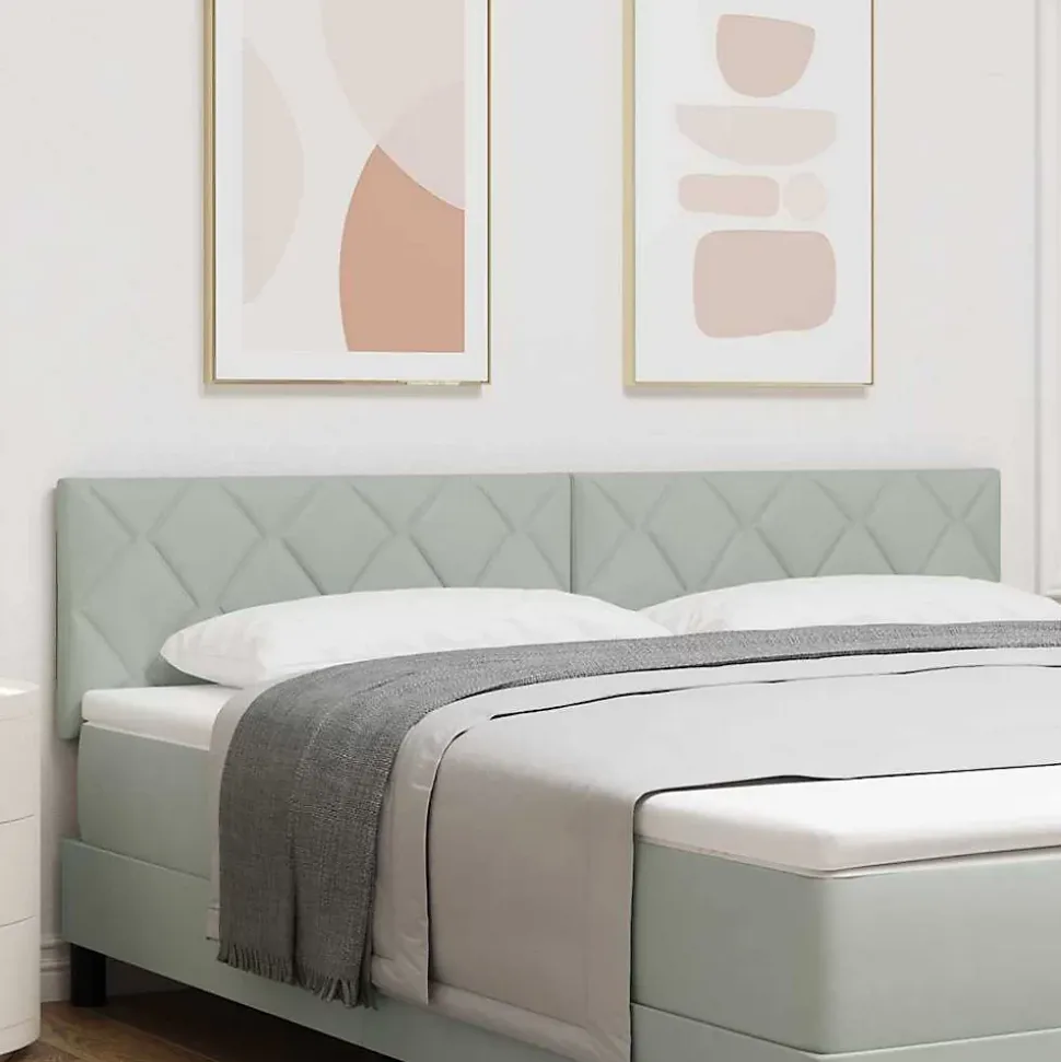 Tête de lit Gris clair 180 cm Velours vidaXL