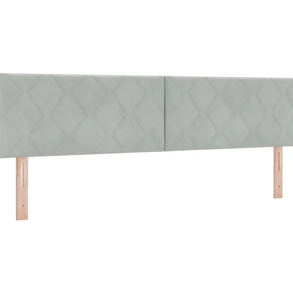 Tête de lit Gris clair 180 cm Velours vidaXL