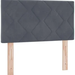 Tête de lit Gris foncé 80 cm Velours vidaXL