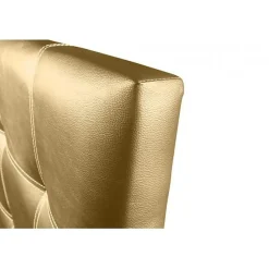 Tête de lit Iris en similicuir doré 100