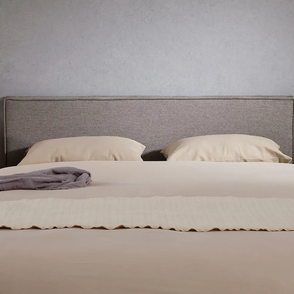 Tête de lit KLAO 160 sur pieds, en tissu - Gris