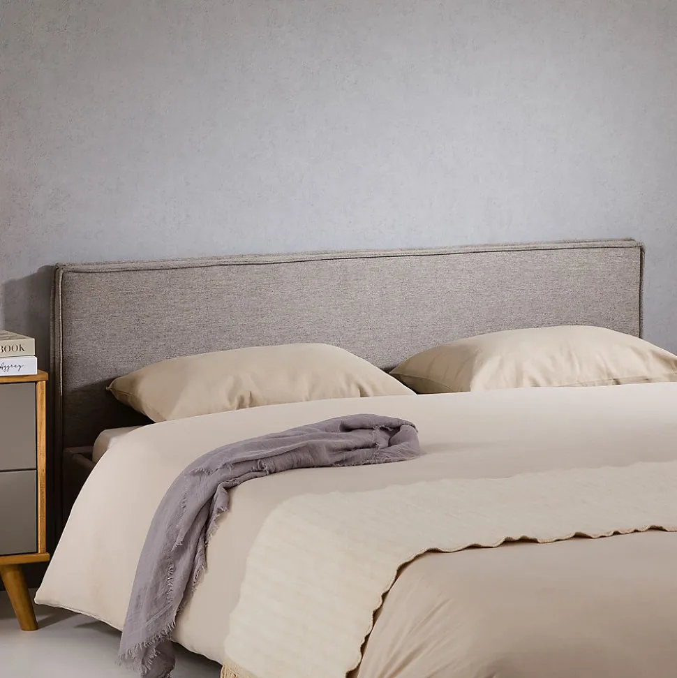 Tête de lit KLAO 160 sur pieds, en tissu - Gris