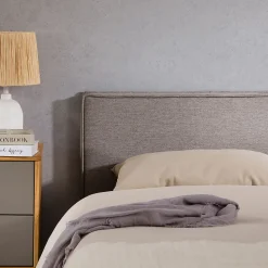 Tête de lit KLAO 160 sur pieds, en tissu - Gris