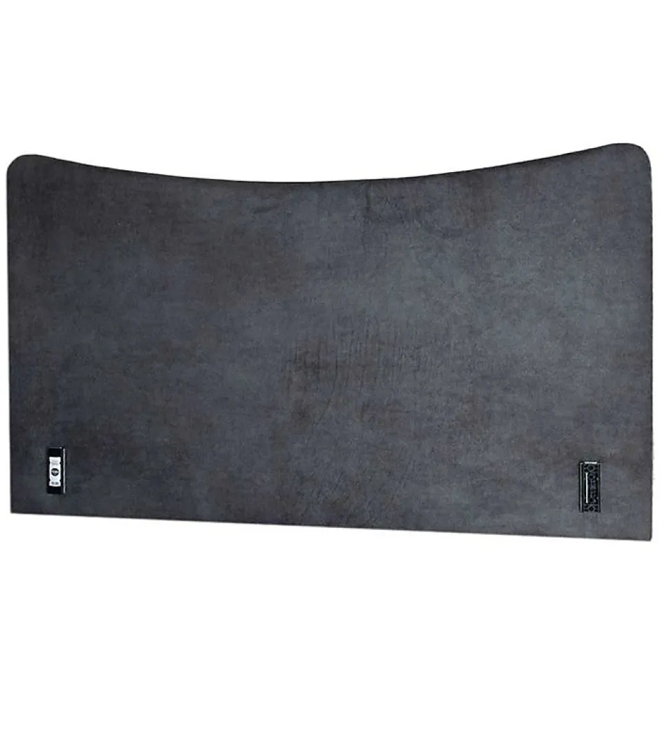 Tête de lit largeur 180 x 110 cm velours alcantara Gris