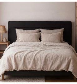 Tête de lit largeur 200 x 90 cm simili cuir Terracotta