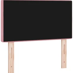 Tête de lit LED avec bandes LED Rose 80 cm Velours vidaXL