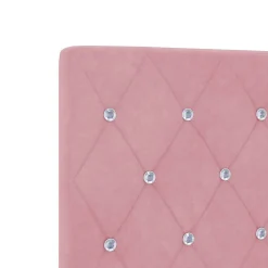 Tête de lit LED avec bandes LED Rose 80 cm Velours vidaXL