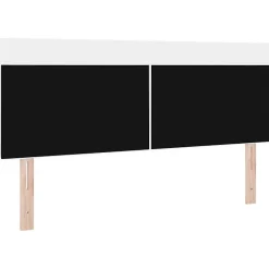 Tête de lit LED Blanc 160 cm Cuir synthétique vidaXL
