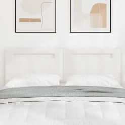 Tête de lit LED Blanc 160 cm Cuir synthétique vidaXL