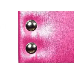 Tête de lit Lily en similicuir rose 90