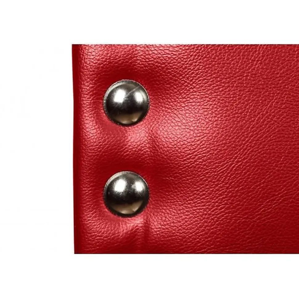 Tête de lit Lily en similicuir rouge 90