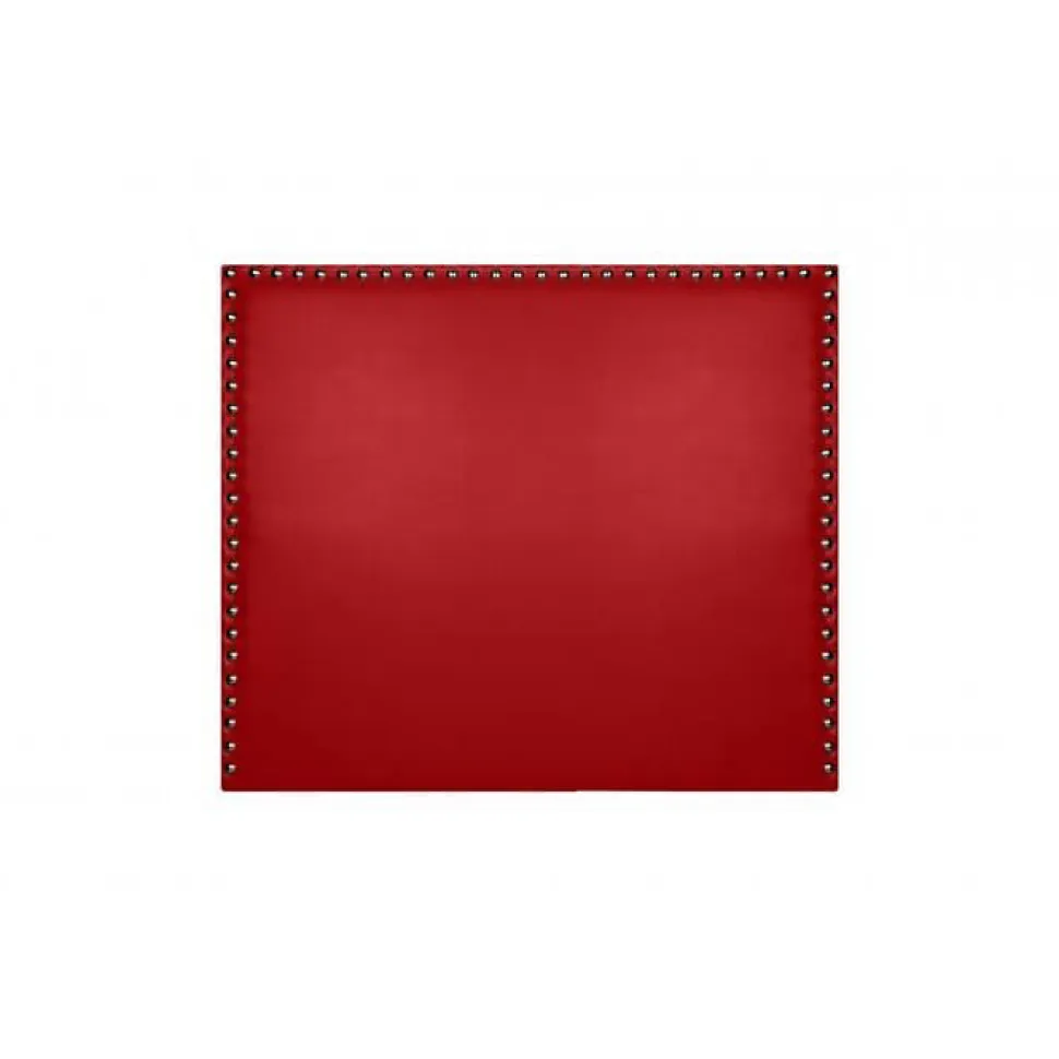 Tête de lit Lily en similicuir rouge 90