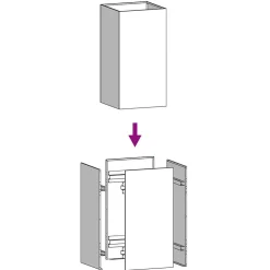 Tête de lit murale Blanc 108x3x60 cm Bois massif de pin vidaXL