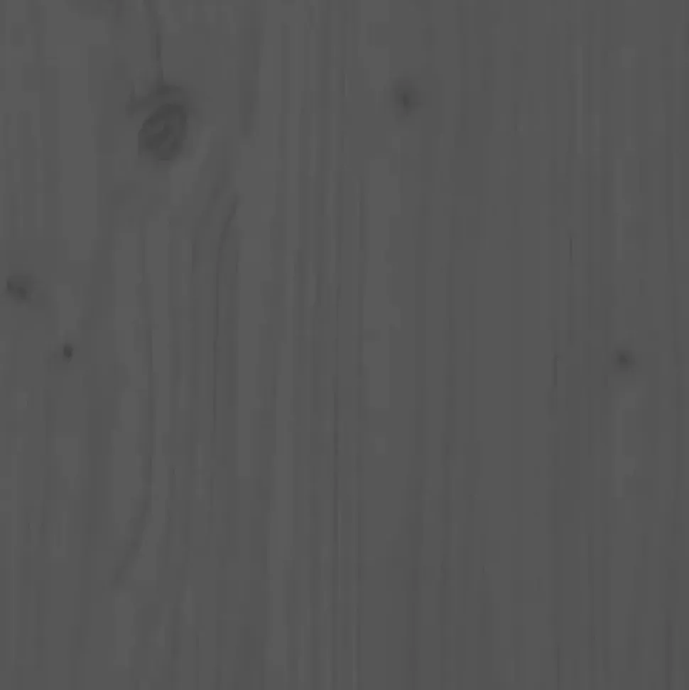 Tête de lit murale Gris 185x3x60 cm Bois massif de pin vidaXL