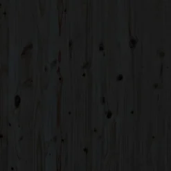 Tête de lit murale Noir 141x3x91,5 cm Bois massif de pin vidaXL