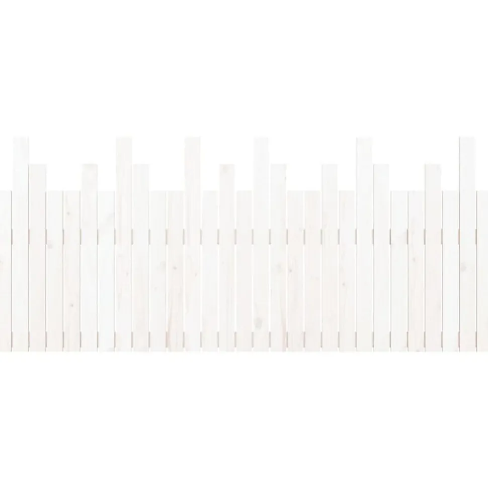 Tête de lit murale vidaXL 185x3x80 cm bois de pin blanc
