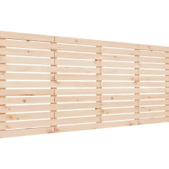 Tête de lit murale 206x3x91,5 cm Bois massif de pin vidaXL