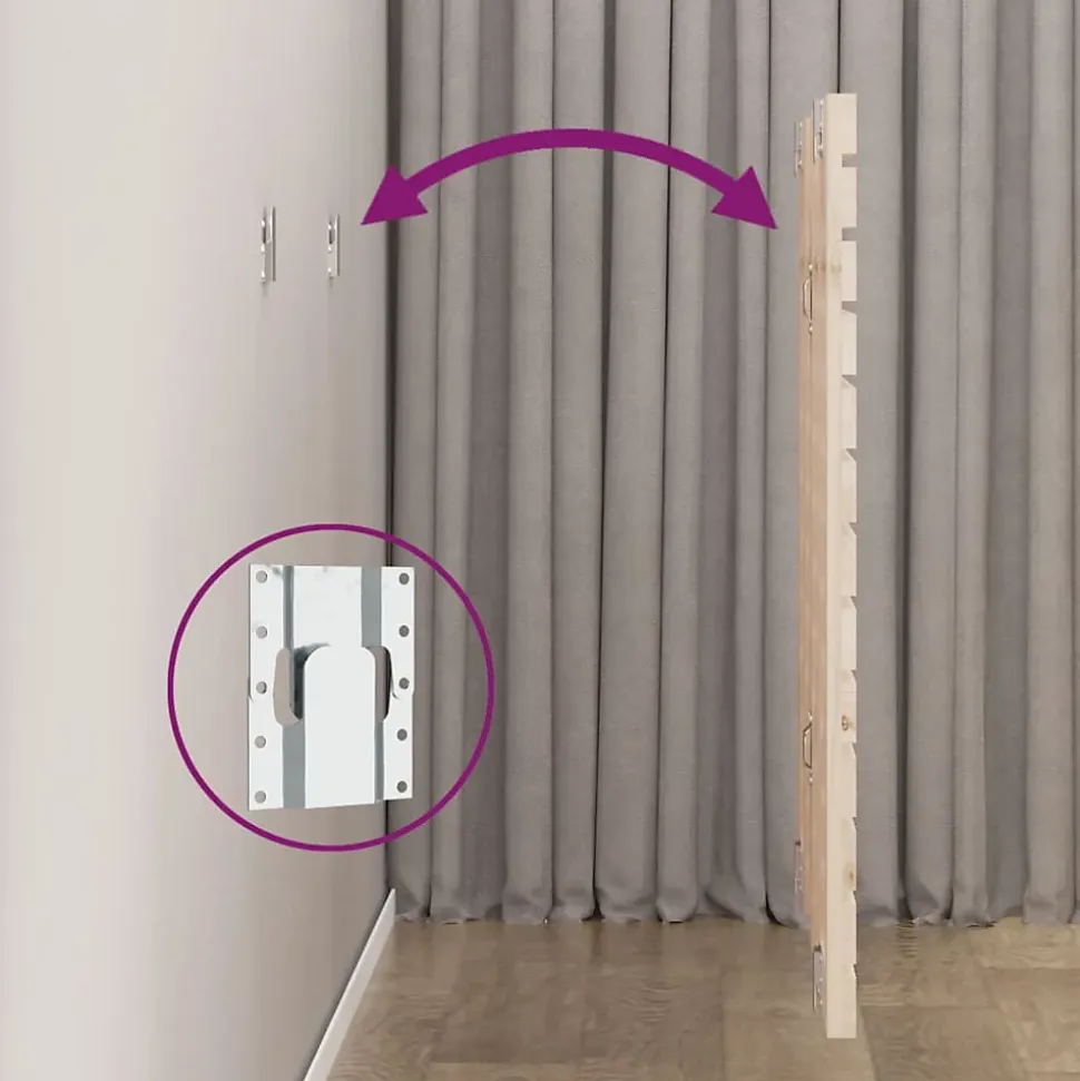 Tête de lit murale 206x3x91,5 cm Bois massif de pin vidaXL