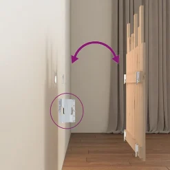 Tête de lit murale 82,5x3x80 cm Bois massif de pin vidaXL