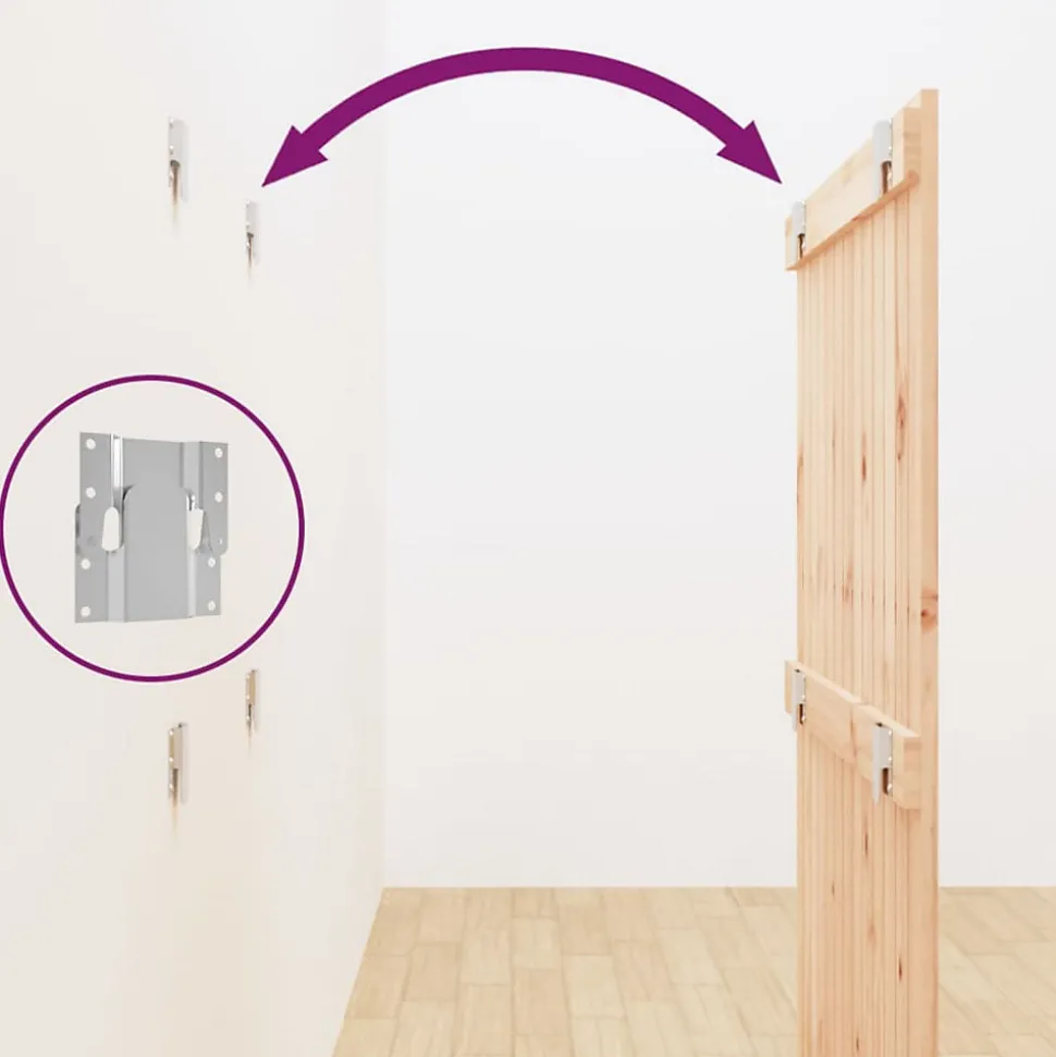 Tête de lit murale 82,5x3x110 cm Bois massif de pin vidaXL