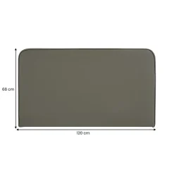 Tête de lit NAOFE 120 avec fixation murale - Gris