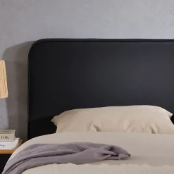 Tête de lit NAOFE 120 avec fixation murale - Noir