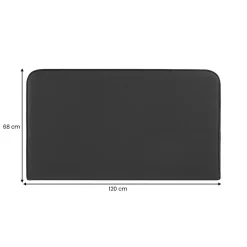 Tête de lit NAOFE 120 avec fixation murale - Noir