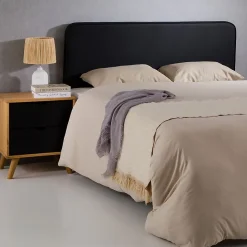 Tête de lit NAOFE 120 avec fixation murale - Noir