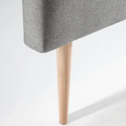 Tête de lit Oslo 90x100 cm, capitonnée Tissu Grey