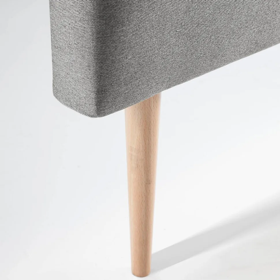 Tête de lit Oslo 90x100 cm, capitonnée Tissu Grey