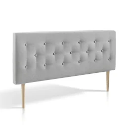 Tête de lit Oslo 150x100 cm, capitonnée Tissu Grey