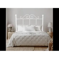 Tête de lit Palace Forge pour lit 150 Blanc 158x125x4. Matris