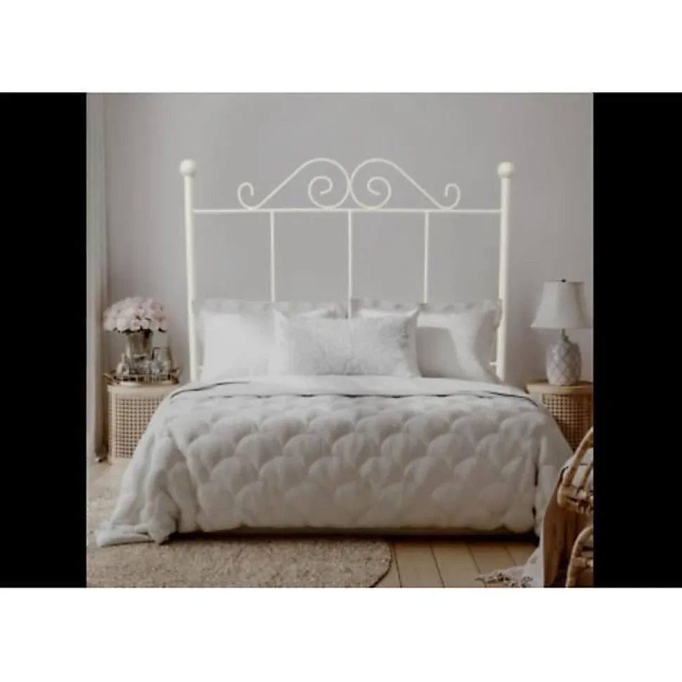 Tête de lit Palace Forge pour lit 135 Beige 143x125x4. Matris