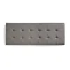 Tête de lit pour lit de 110 carrés en similicuir Capitone 112 x 57 x 5 cm Gris. ECCOX