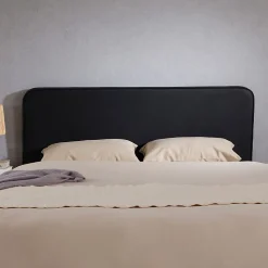 Tête de lit RIVEN 140 avec fixation murale - Noir