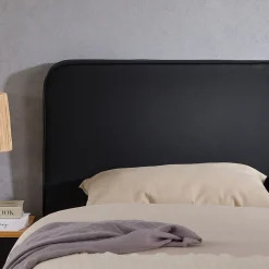 Tête de lit RIVEN 140 avec fixation murale - Noir