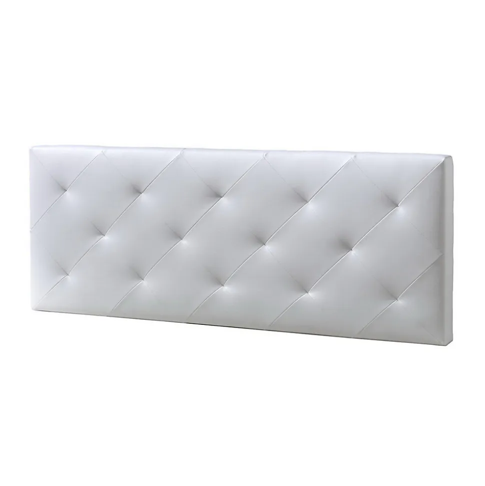 Tête de lit Rombo 150x60 cm Blanc, rembourrée de Mousse