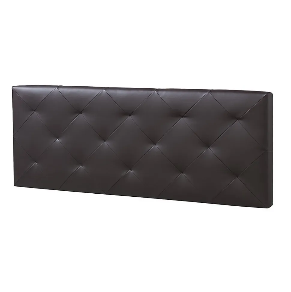 Tête de lit Rombo 160x60 cm Chocolat, rembourrée de Mousse