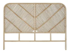Tête de lit rotin 150 cm style organique