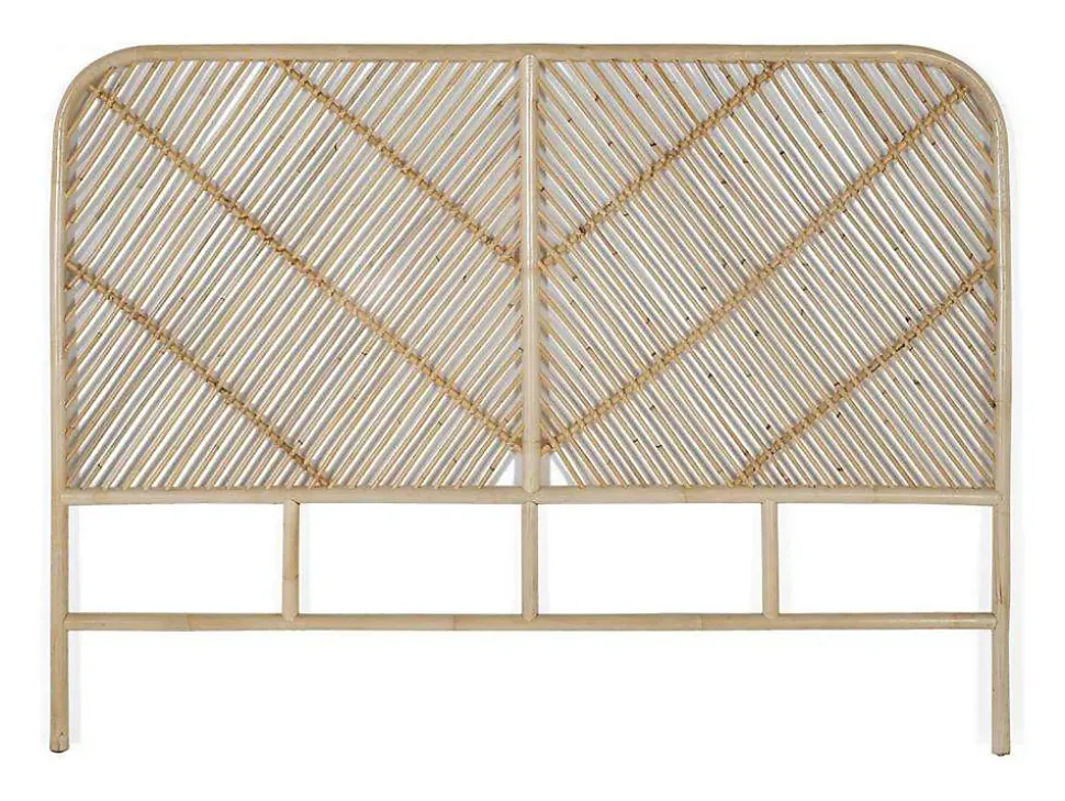 Tête de lit rotin 150 cm style organique