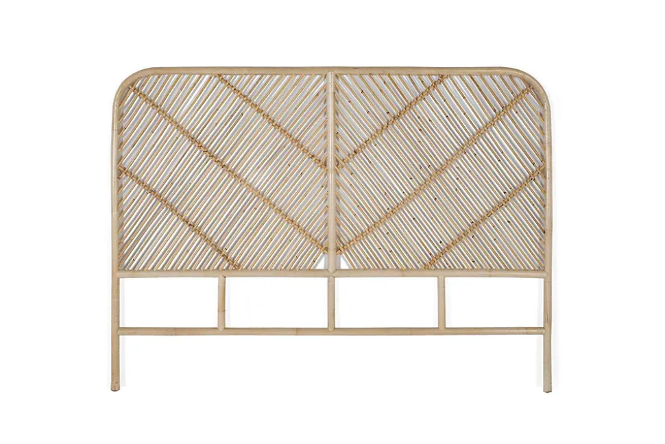 Tête de lit rotin 150 cm style organique