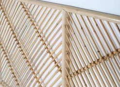 Tête de lit rotin 150 cm style organique