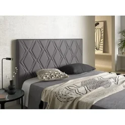 Tête de lit Rubi gris pour lit 135 en similicuir 154x115x8. ECCOX