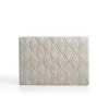 Tête de lit Rubi pour lit 105 en tissu gris blanc 115x115x8. ECCOX