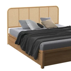 Tête de lit sur pied FLORA 160 cm façon cannage