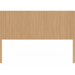 Tête de lit sur pied JULIETTE 160 cm effet lattes tasseau bois