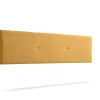 Tête de Lit Tapisée ALMA Aqualine 145x50x5 cm - Moutarde - Moonia