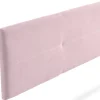 Tête de Lit Tapisée ALMA Aqualine 100x50x5 cm - Rose Clair - Moonia